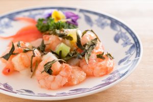 ANAクラウンホテル松山桃園 海老の龍井茶炒め