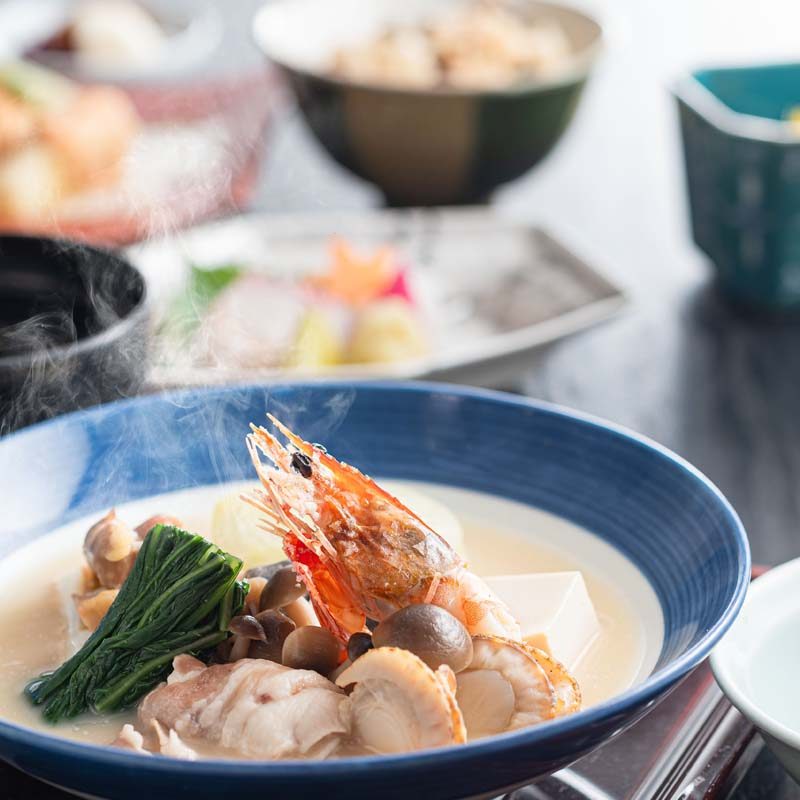 HPIC雲海豆乳スープ仕立ての海鮮とお肉の蒸し御膳（イメージ）