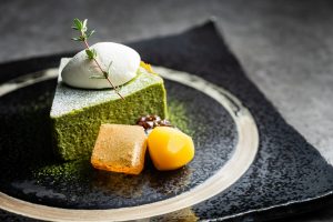 抹茶のバスクチーズケーキ