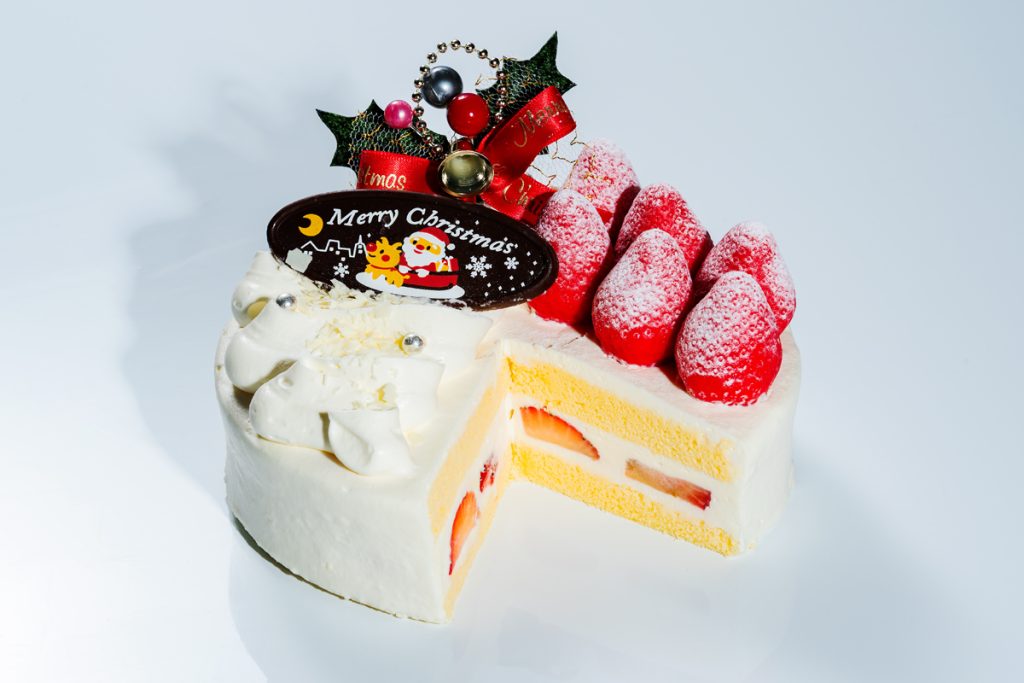 ANAクラウンプラザホテル松山のクリスマスケーキ（断面）