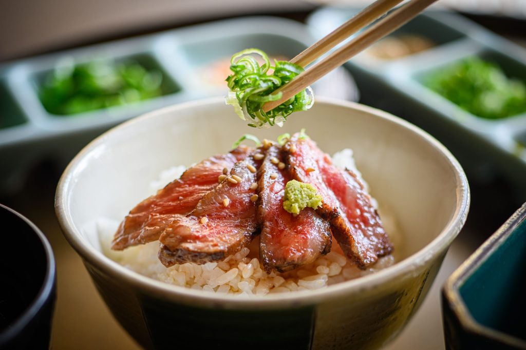 ANAクラウンプラザホテル松山雲海の和牛肉まぶし