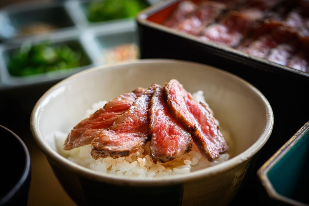ANAクラウンプラザホテル松山雲海の和牛肉まぶし