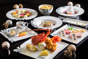 ANAクラウンプラザホテル松山鉄板焼石鎚のクリスマスコース