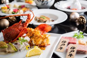 ANAクラウンプラザホテル松山鉄板焼石鎚のクリスマスコース