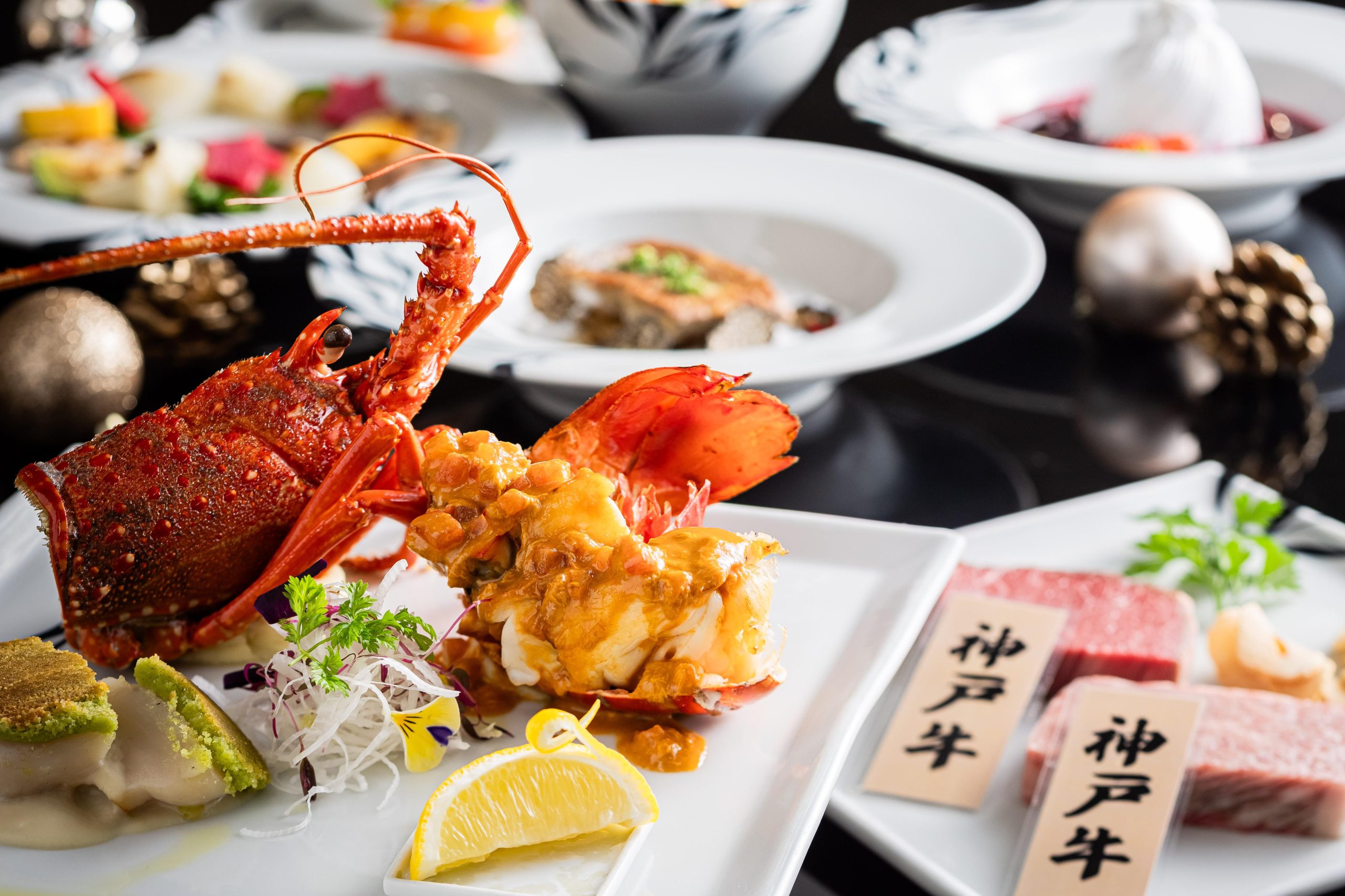 ANAクラウンプラザホテル松山鉄板焼石鎚のクリスマスコース